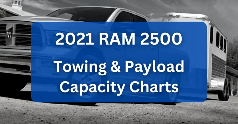 2021 RAM 2500 Towing Payload Capacity Charts