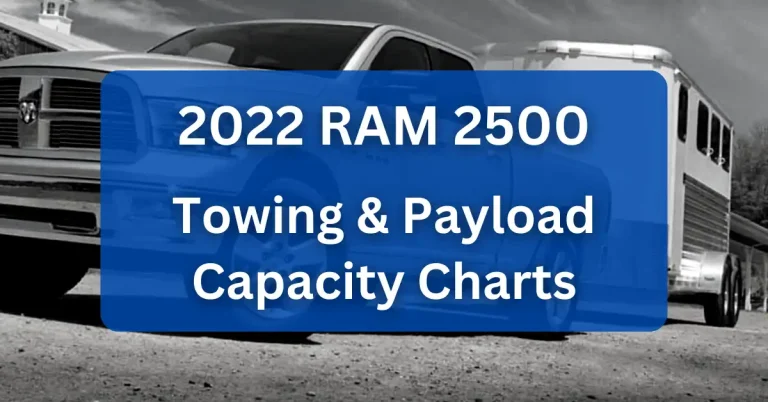 2022 RAM 2500 Towing Payload Capacity Charts